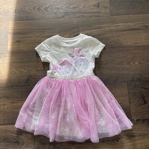 Disney Princess Ariel Pink Sequin Twill Dress